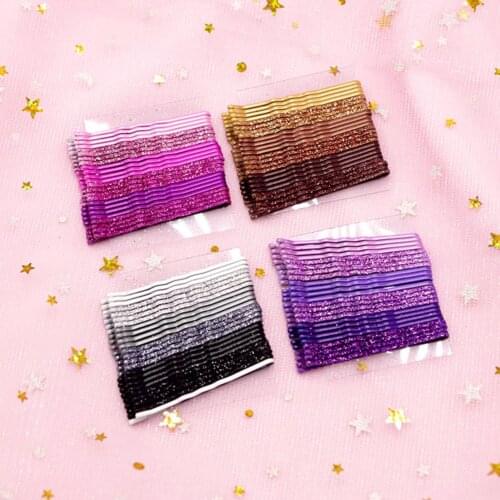 24 Pcs 5cm Hair Clips Wave Flat Curved Hairpin Styling Metal Barrette Hair Grip Invisible Wave Hairgrip Hair Accessories