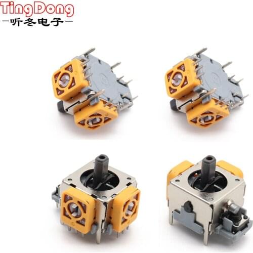 TingDong 2pcs Replacement 3D Analog Joystick Stick Module For PS2 for Xbox360 Xbox 360 Wireless Controller Orange