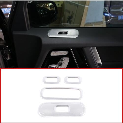 2 Color Car Window Lift Button Frame Trim Car Accessories For Mercedes Benz G wagon G class W463 G350 G400 G500 G55 G63 G65 G800