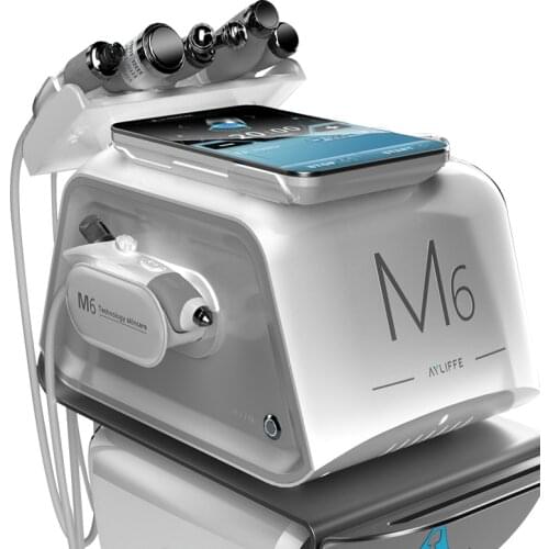 Portable 6 In 1 Ultrasonic hydrafacial Face Lifting Microdermoabrasion Oxygen Sprayer Hydrodermabrasion Deep cleaning Machine