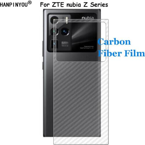 For ZTE nubia Z30 Pro 6.67" 3D Transparent Carbon Fiber Rear Back Film Stiker Screen Protector (Not Tempered Glass)