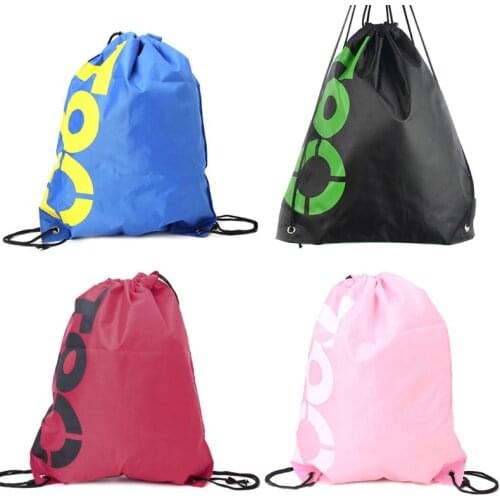 Backpack Shopping Drawstring Bags Waterproof Travel Beach Gym Shoes Sports Pack