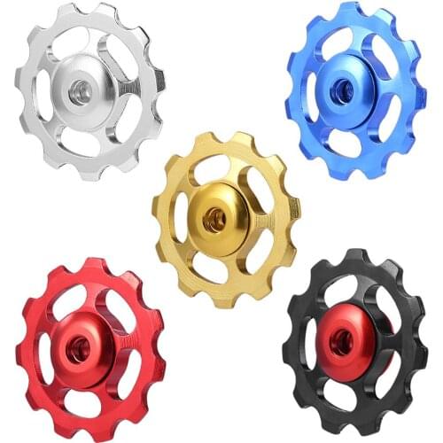 MTB Ceramic Bearing Pulley 11T Aluminum Alloy Bicycle Rear Derailleur Jockey Wheel CNC Road Bike Guide Roller Idler Bike