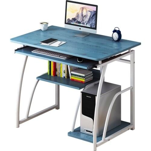 70cm Desktop Computer Desk With Keyboard Bracket Modern Study Writing Desk Laptop Notebook Table Home Office Work Furniture