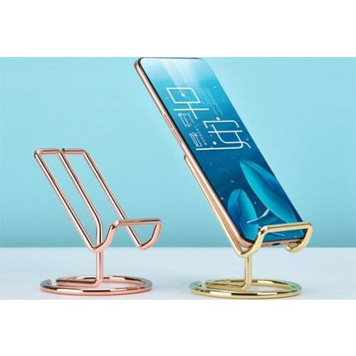 Universal wrought iron Mobile Phone Rack Desktop Stand Phone Desktop Mount Fixer Portable Photo frame Stand