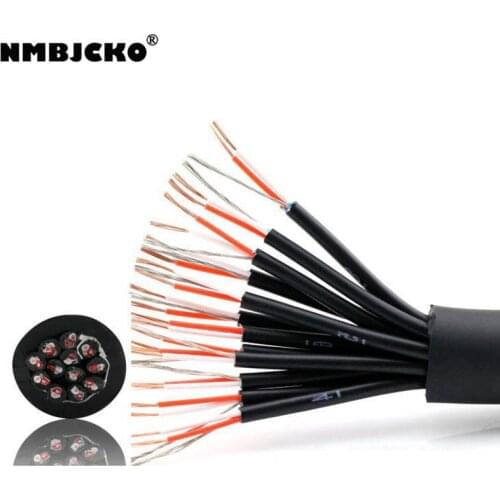 High quality NMBJCKO Series 12 channel way Balanced Audio Multicore Cable Snake for stage Multimedia audio cable with 10M