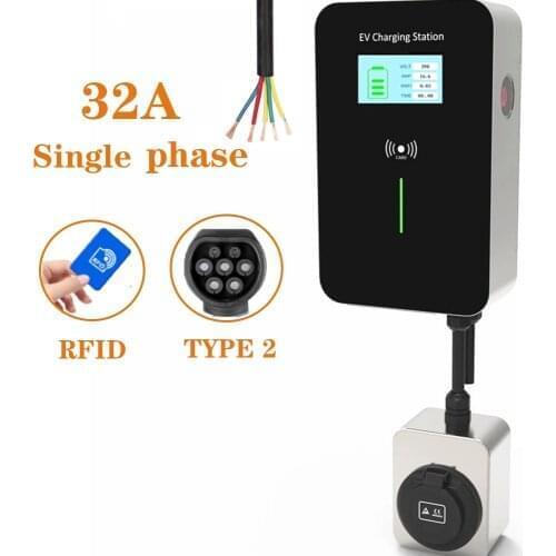 EV Charger Electric Vehicle Charging Station 32A Single Phase Wallbox with Type 2 Socket IEC 62196-2 for Mercedes-Benz MINI