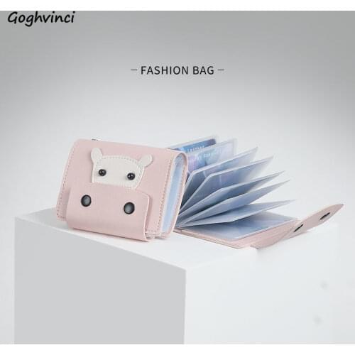 Wallets Women Cartoon Designs Mini Cute Girls Credit Card Holder Ins Kawaii Fashion All-match Small Purse Teens Korean Style New