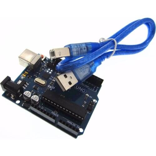 1SET/LOT Brand New UNO R3 MEGA328P ATMEGA16U2 1UNO R3 + 1 USB Cable