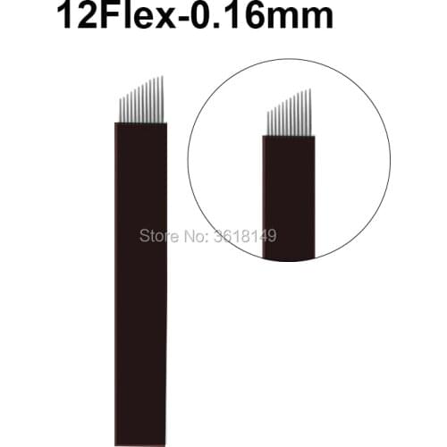 10pcs Lamina Para Tebori Permanent Makeup Eyebrow Microblading Needles 7/9/12/14/16/18/21/12U/14U/18U/16U Tattoo Blade for Pen