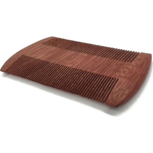 200pcs/lot Fast shipping Amoora Wood Comb Beard Comb Double-edged Fine-toothed Comb10cm Length