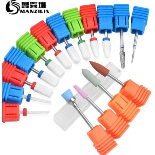 2019 Special Offer Real for Nail Art Ceramic Quartz Tungsten Steel Grinding Head Cleaning Brush Electric Polishing Machine Tool