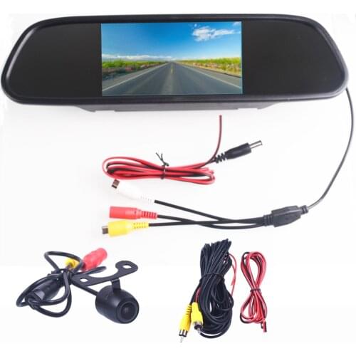 5.0" 5.0 Inch TFT LCD Color Car Rear View Mirror Monitor Video DVD Player Car Audio Auto For Car Reverse Camera