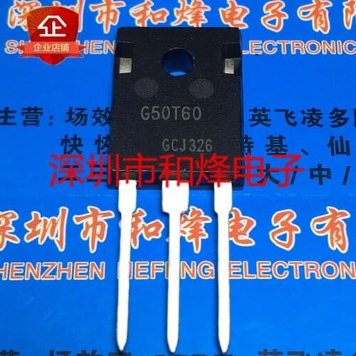 5PCS G50T60 IGW50N60T TO-247 600V 50A 100% New&original