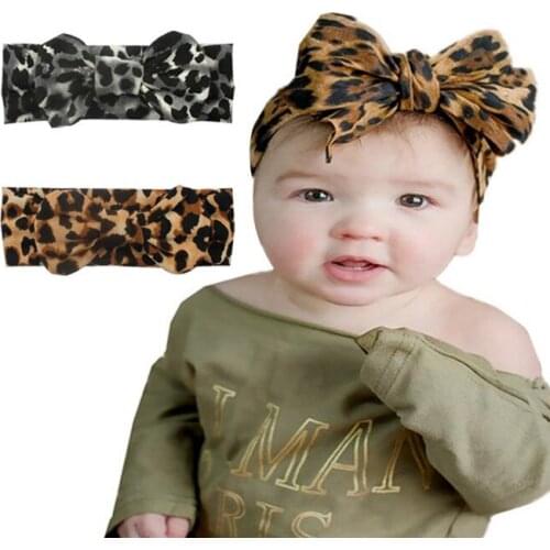 60pcs/lot DIY Simple Multi Fabrics Baby Leopard Head Bands Elasticity HeadBands Hair Styling Tools Accessory HA1499