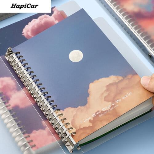 2pcs A5/B5 Spiral Classified Notebook Dairy Journal Loose-leaf Bussiness Notebook Student Graffiti Book Office & School Supplies