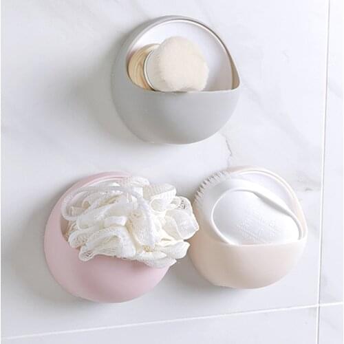 Bathroom Suction Cup Soap Box Simple Soap Holder Wall Hanging Drain Rack Bathroom Shower Accessory
