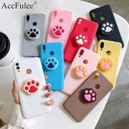 Cute Cat Claw Phone Holder Case for iPhone X XR XS 11 12 Pro Max 5 5S SE 2020 6 7 8 Plus Foot TPU Holder Cover