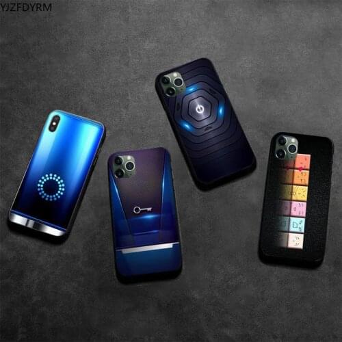 YJZFDYRM Black Technology Luxury Coque Shell Phone Case for iPhone 11 pro XS MAX 8 7 6 6S Plus X 5S SE 2020 XR case