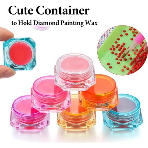 DIY Diamond Painting Glue Clay Point Drill Pen Cross Stitch Drilling Mud Diamond Painting Accessories Storage Container