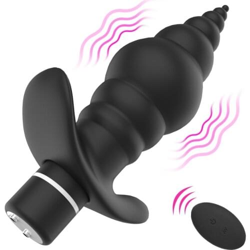 Erotic Butt Plug Sex Shop Male Prostate Massager Sex Toys For Men Women 9 Mode Anal Beads Vibrator