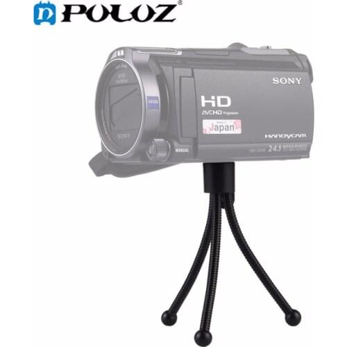 PULUZ Mini Flexible Portable Table Tripod Stand Universal for Digital Camera Phone & for gopro sports camera Max Height: 120mm