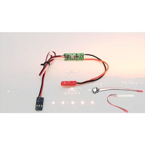 Blinking high power LED light for rc airplane 1W LED lightsfalsing frequency change by channel travel