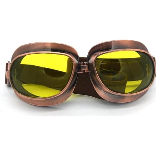 Motorcycle Goggles Retro Vintage Motocross Off-Road ATV Pilot Goggle Eyewear Sports Glasses Snowboard Ski Bikes Helmet Goggles