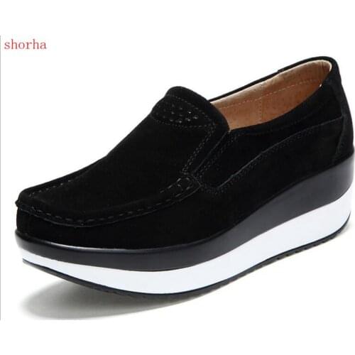 New fashion shoes women fashion leather casual shoes women Fitness Lady Swing Shoes autumn and spring Top quality footwear
