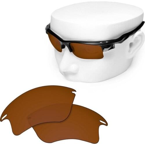 OOWLIT Polarized Replacement Lenses of Brown for-Oakley Fast Jacket XL OO9156 Sunglasses