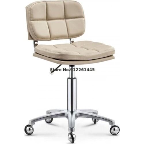 Lifting Explosion-proof Rotating Pulley Work Chair Beauty Stool Backrest Hairdressing Salon Nail Massage Stool