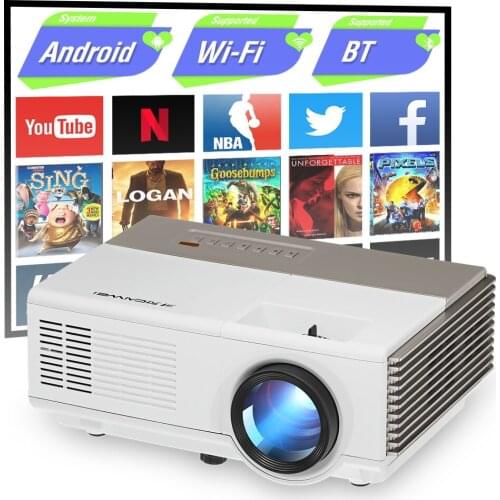 A3AB Portable Mini Projector Android System Full Hd 720P 2800 Lumens Wireless Airplay Freeshipping Beamer Led Projector For Home