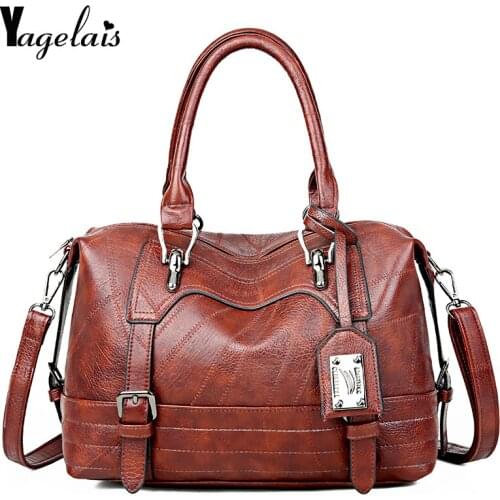 Multi-pocket Casual Large Capacity Women Tote Shoulder Bag PU Leather Ladies Handbag Messenger Bag Soft Shopping Crossbody Bag