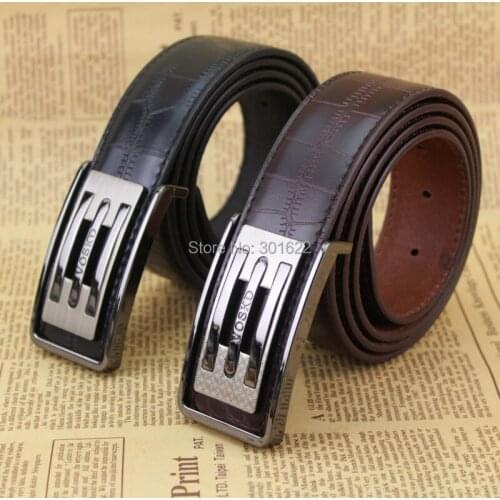 2015 Fashion good high quality cowhide leather belt in mens belts