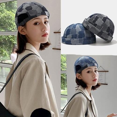 1pc Unisex Women Men Hat Pin Rings Sunhat Cap Fashion Women Beret Foldable Melon Skin Hat Denim Hat Sun Hat Bucket Cap