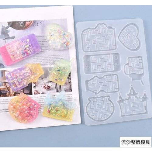 Silicone Mould Dried Flower Resin Decorative DIY Game console quicksandbox mould Type epoxy resin molds for jewelry