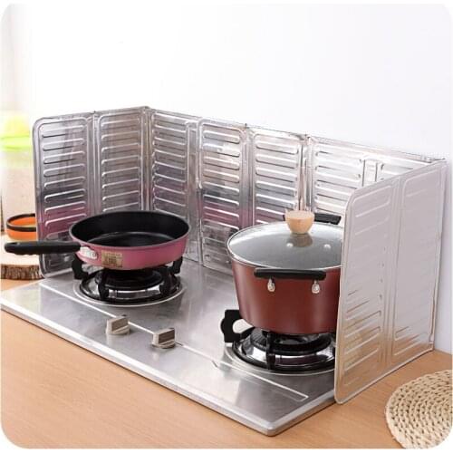 1Pcs Cooking Frying Oil Splash Screen Cover Anti Splatter Shield Protection Gas Stove Oil Removal Rust Kitchen Tool Guard