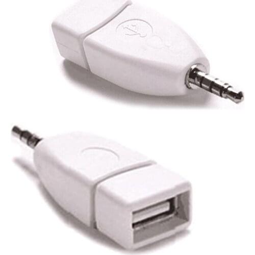 1Pcs Car USB Audio Converter Adapter USB 2.0 Female to 3.5mm Male AUX Audio Durable Car Plug Jack Car Accessories