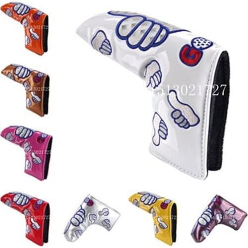 1pc Thumb PU Golf Putter Headcover For Blade Style Golf Clubs Head cover With Magnetic Golf Headcovers