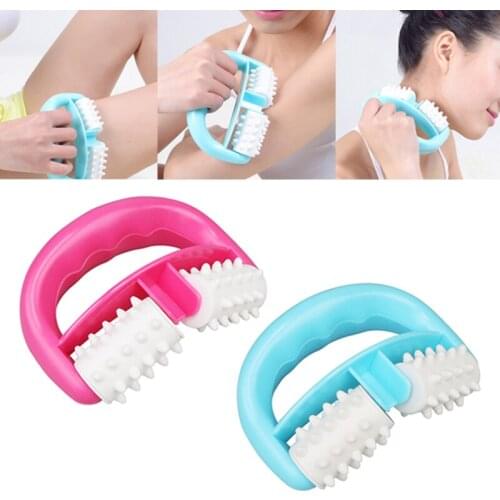 1PCs D Type Fat Control Roller Massager Cellulite Leg Abdomen Neck Buttocks Fast Anti Cellulite Relaxation Derma Massage Roller