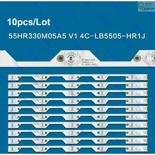 10pcs/set LED TV backlight strip kit 4C-LB5505-HR01J for TCL L55P1S-CF D55A930C 55X700