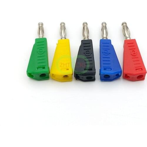 100pcs 5 Color Nickel Plated 4mm Banana Plug Solder