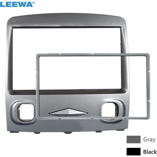 LEEWA Car Stereo Radio Fascia Frame For Ford Escape 08-10 Mazda Tribute 06-08 2DIN Stereo Interface Plate Panel Dash Trim Kit