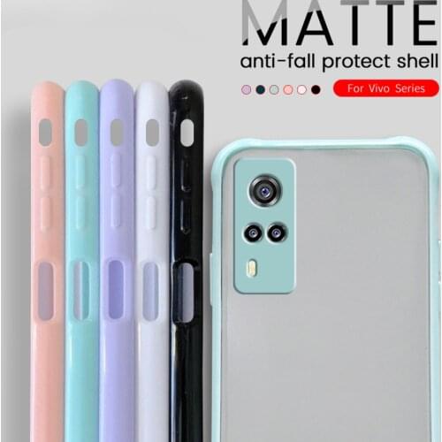 Colorful Matte Silicon Case For Vivo Y31 y 31 Y30 Y20 Y20i Y20S Y50 Y51 Indian V20 pro V20se Camera Protection Back Phone Covers