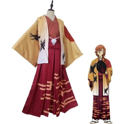 Chuya Nakahara dazai osamu Ryunosuke Akutagaw Cosplay Bungou Stray Dogs Costume Anime Cosplay Nakajima Atsushi Mafia
