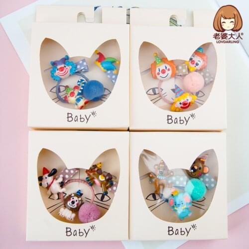 Circus Cute Childrens Hair Clip Hairpin Combination Set Small Gifts for Children Cartoon Amazon AliExpress