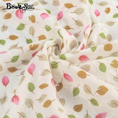 Booksew Patchwork Tissu Cotton Fabric African Fabric Sewing Leaves Designs DIY Sewing Tecido Plain Cloth African Ankara Fabric