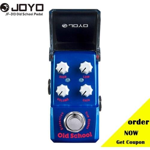 Joyo Ironman Series JF-313 Old School Distortion Effect Guitar Pedal Truss Bypass Guitar Pedal for Electric Guitar