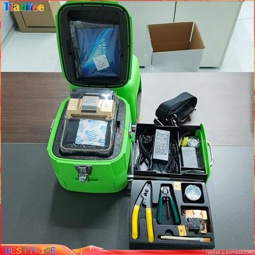 AI-9 Multi-language Automatic Six Motors Intelligent FTTH Fiber Optic Splicing Machine Optical Fiber Fusion Splicer