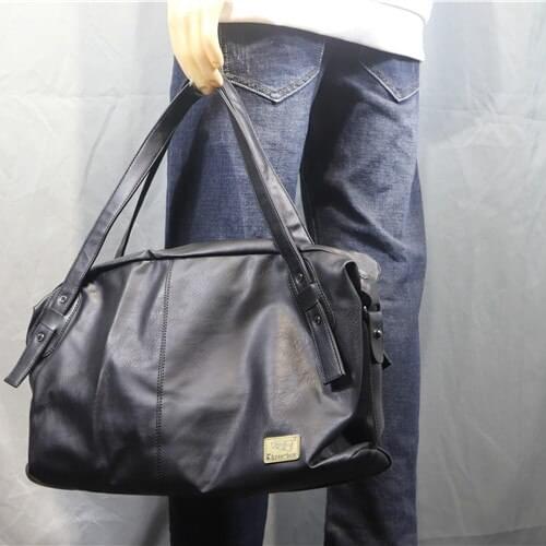 Male Travel Bags Leather Shoulder Messenger Bags for Man Korean Fashion Design Mens Handbag Tote Laptop Bags Large Capacity